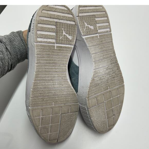 Puma Sneakers Womens 9.5 White Blue Cali Sport Frosted Hike Shoes 380948-02 - Picture 6 of 9